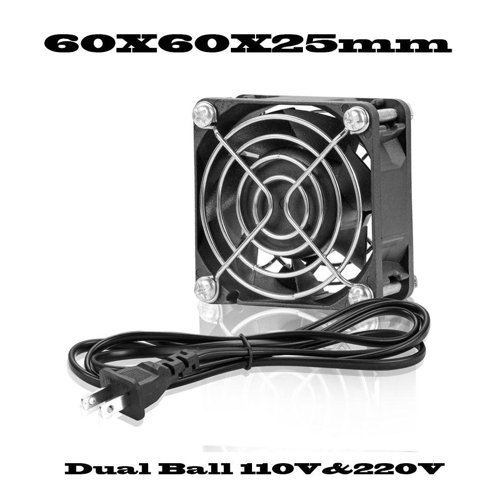 EC Fan AC 115V 230V 60mm 70mm 80mm 92mm 120mm 172mm High Speed Large Air Flow Dual Ball Industrial Chassis Fan with Power Cord