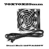 EC Fan AC 115V 230V 60mm 70mm 80mm 92mm 120mm 172mm High Speed Large Air Flow Dual Ball Industrial Chassis Fan with Power Cord