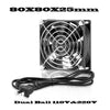 EC Fan AC 115V 230V 60mm 70mm 80mm 92mm 120mm 172mm High Speed Large Air Flow Dual Ball Industrial Chassis Fan with Power Cord