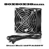 EC Fan AC 115V 230V 60mm 70mm 80mm 92mm 120mm 172mm High Speed Large Air Flow Dual Ball Industrial Chassis Fan with Power Cord