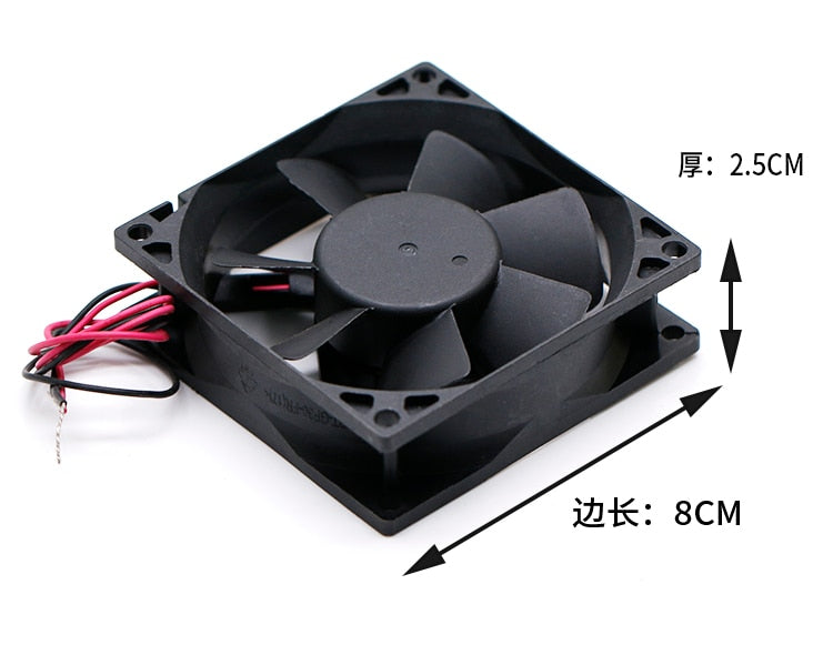Adda AD0824LS-A70GL 8025 80mm DC 24V 0.09A 8CM cm Mute Converter Cooling Fan