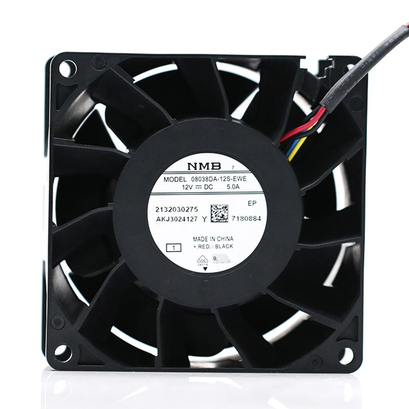 NMB 08038DA-12S-Ewe 8038 12V 5.0A Large Air Volume Violence PWM Cooling Fan