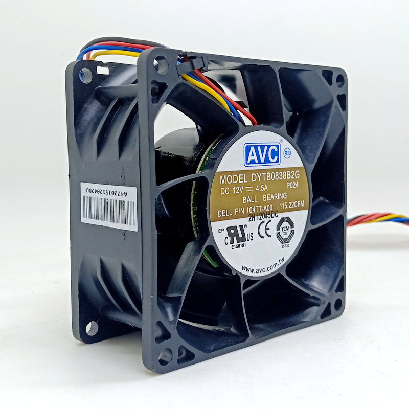 AVC 8038 12V double ball high speed fan DYTB0838B2G 8cm computer server chassis fan