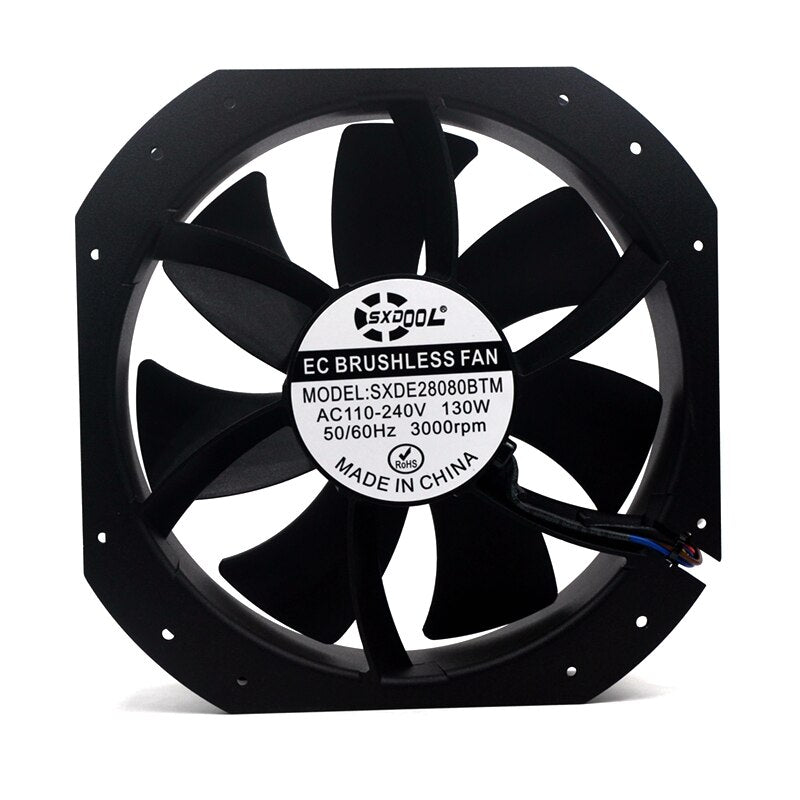 AC charge spots Supercharger fan 280mm 1150CFM 110-240V  130W Cabinet cooling fan 280*80mm