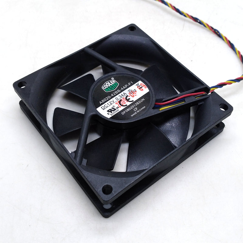 A8020-42BB-4AP-F1 DF0802012B2UN DC12V 0.34A 80x80x20MM 8cm 4Lines