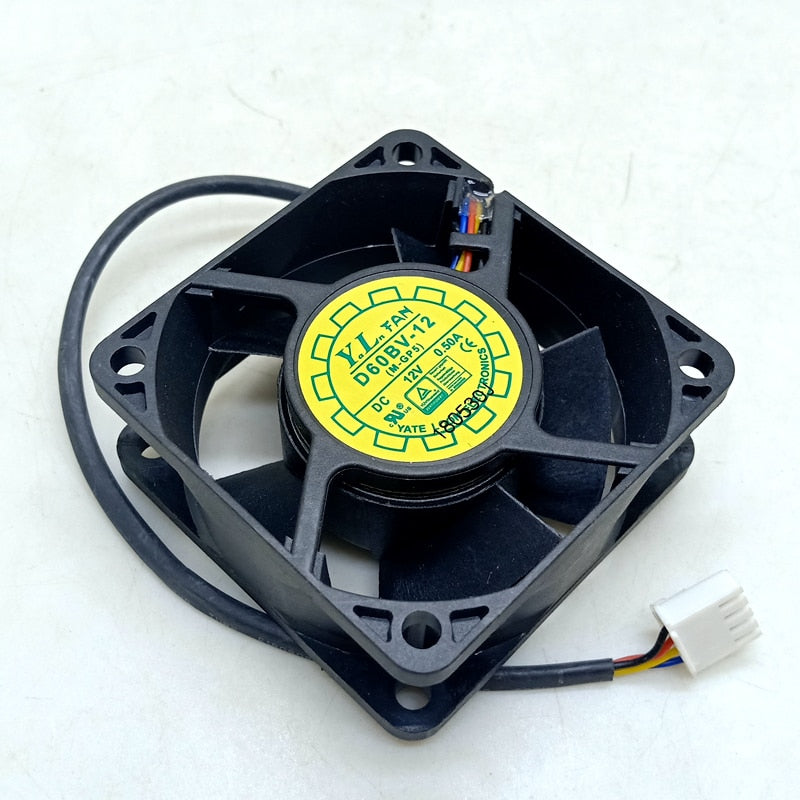 D60BV-12 6025 12V Dual Ball Fan 6cm Computer Server CPU Cabinet Power Supply PWM coolign Fan