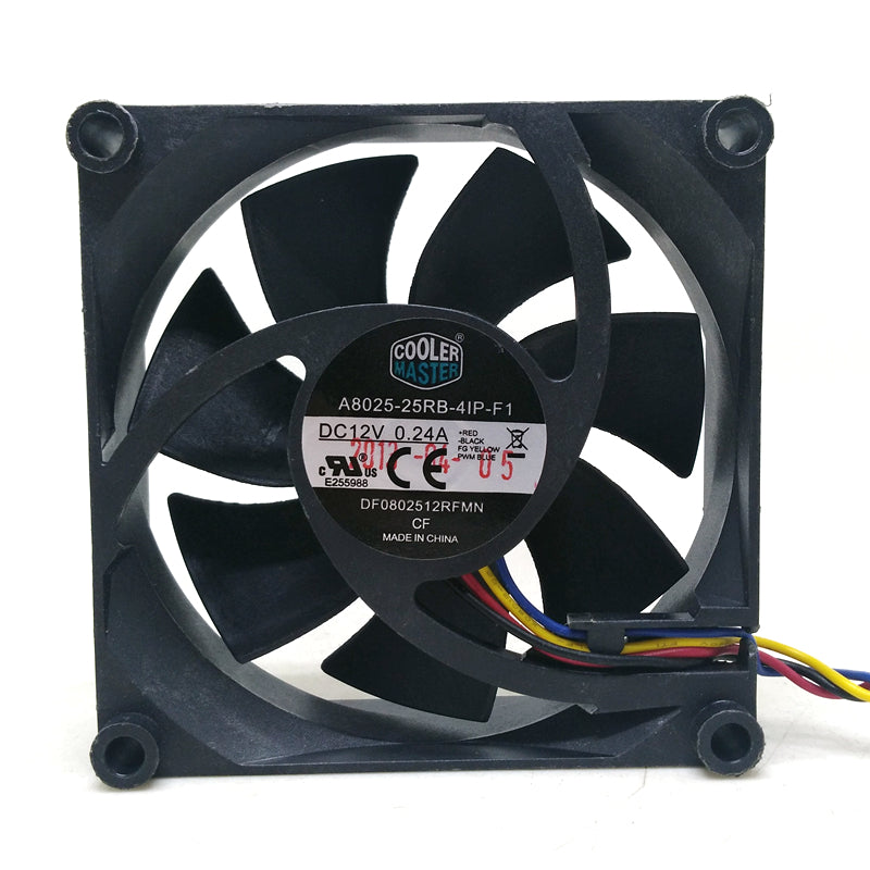 80mm 8025 A8025-25RB-41P-F1 12V 8cm computer case power supply PWM
