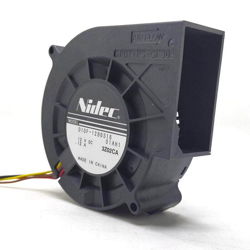 Nidec D10F-12B6S16 9cm 9733 97x97x33mm PWM Centrifugal Fan 12V 0.12A Low Noise Silent Double Ball Mute Turbo Blower