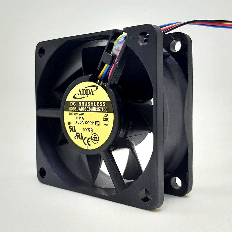 AD06024HB257F00 ADDA 6025 24V ball PWM mute fan 6cm frequency converter fan