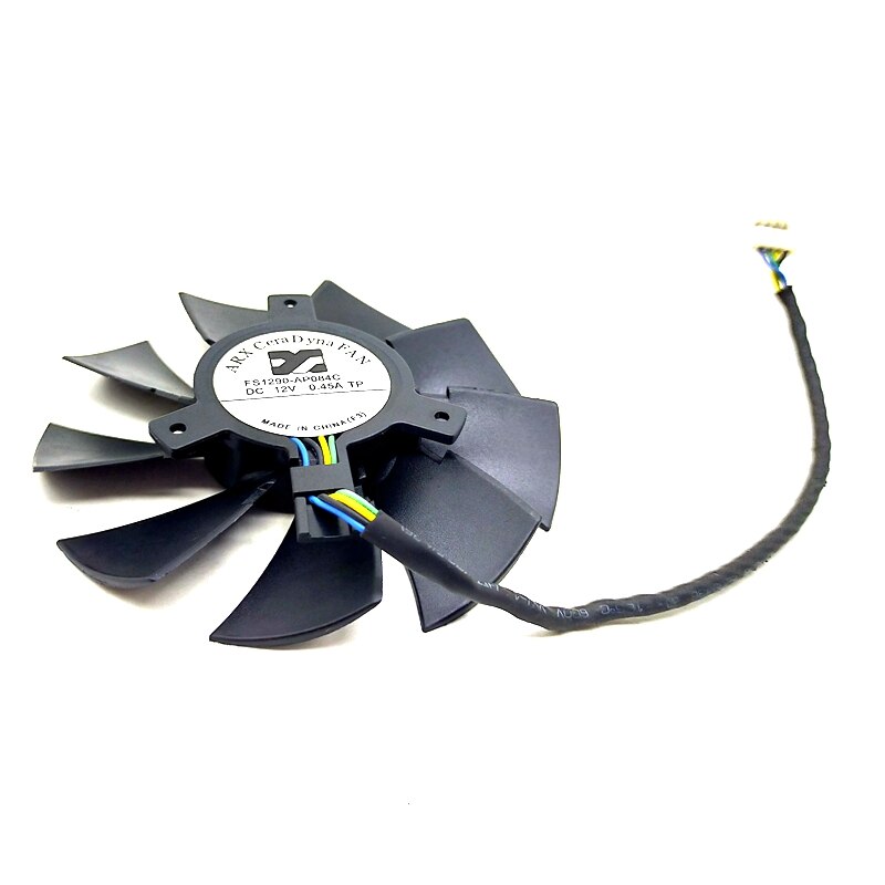 Hd7750 Hd7770 Video Card Fan  ARX FS1290-AP084C 12V 4-wire Temperature Control Diameter: 85mm Hole distance: 39mm