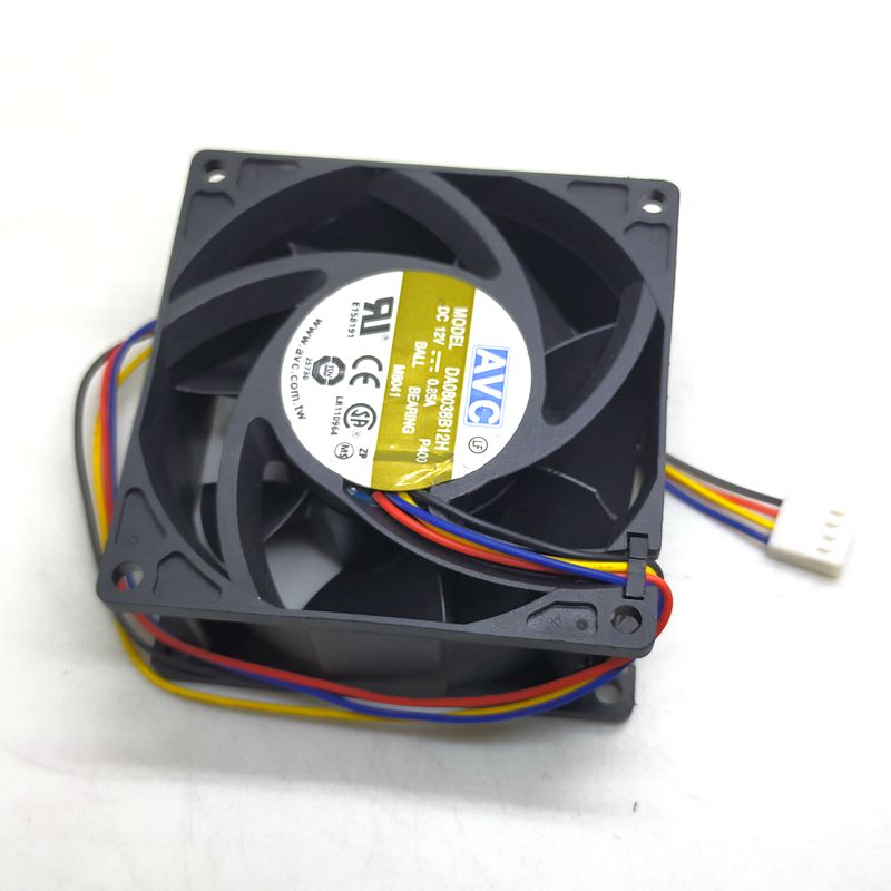 8038 12V 4-Wire PWM Temperature Control CPU Large Air Volume Fan DA08038B12H 8CM Server 0.85A