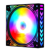 rainbow 120mm fan 3pin + molex 4D LED fan computer cooling 12V mute CPU radiator game fan