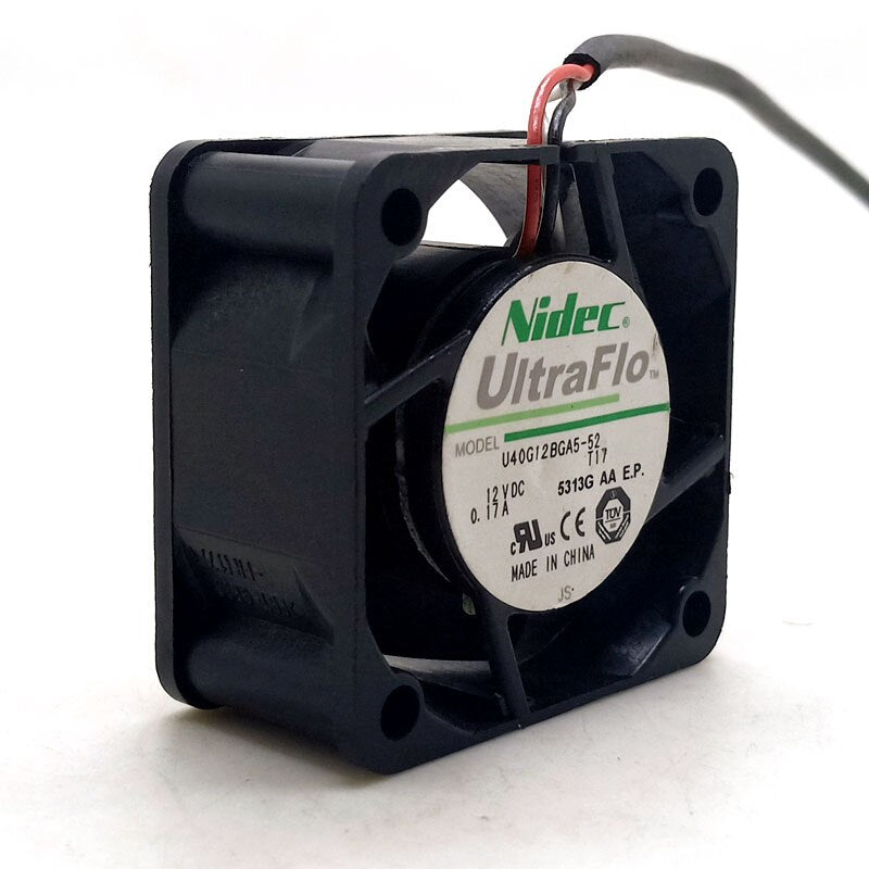 40mm Cooling Fan 4cm  Nidec 4020 12V Computer Case Power Fan U40G12BGA5-52 4cm Double Ball High Speed