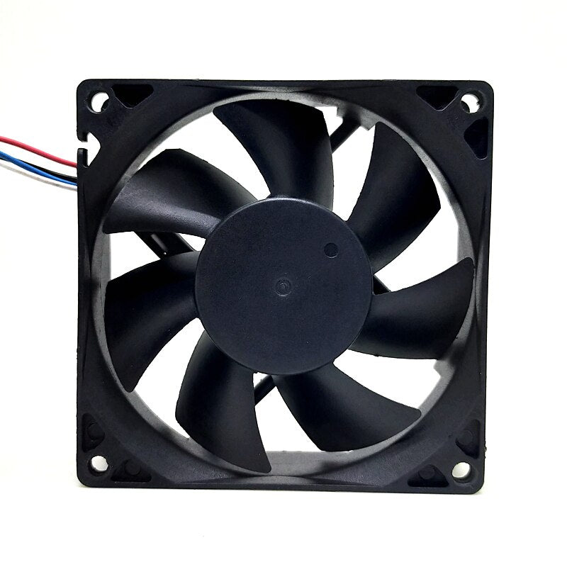 RDH8025B2 80mm fan 8025 24V printer fan 8cm dual ball PWM temperature control fan
