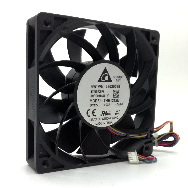 THB1212B  Delta 12CM 12025 high- speed winds of fan 12V 3A Dual ball 120*120*25mm