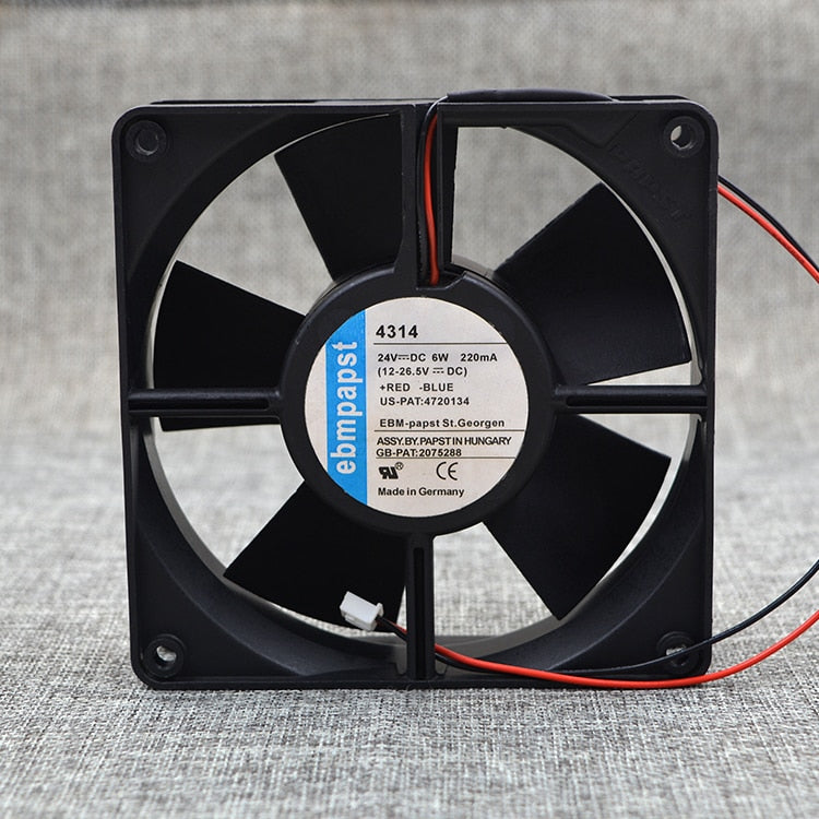 ebmpapst 4314 12032 24V 6W 3 line 12CM frequency converter radiator fan