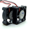 2pcs/pair Dual Fan  3cm 3010 DC 5V Ball Mute Fan CHA3005CS TV Set Top Box Router UAV Mini Cooling Fan