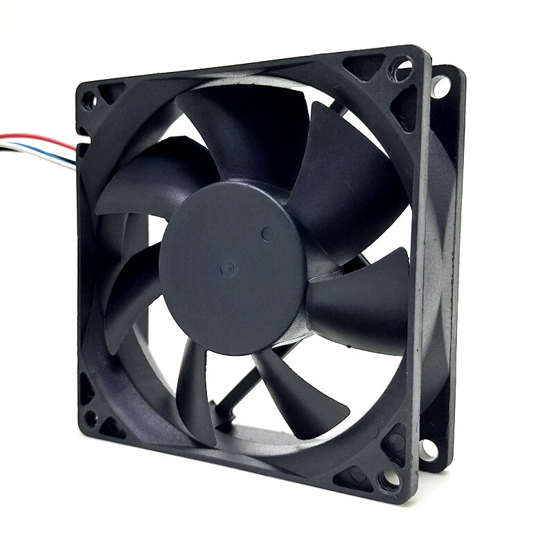 RDH8025B2 80mm fan 8025 24V printer fan 8cm dual ball PWM temperature control fan