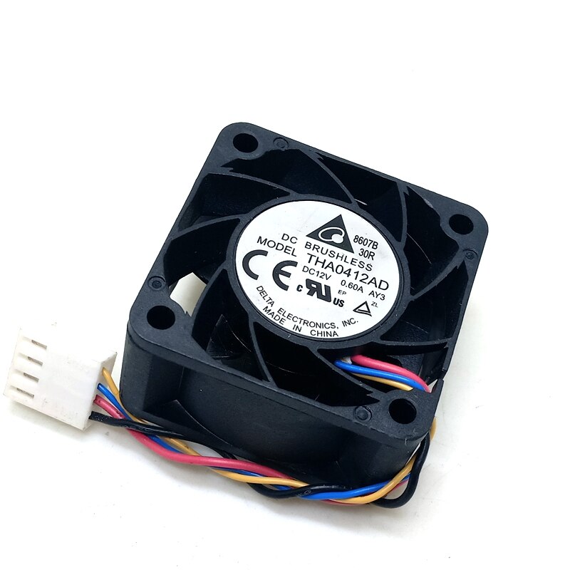 Delta electronics THA0412AD 4cm 4020 DC 12v 0.60A fan dual ball high air flow  40*40*20mm