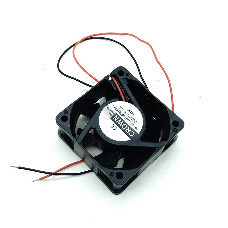 Agf06025b24u  60mm fan 6025 24V Two-Wire Double Ball Industrial DC Fan 6cm Mute cooling fan