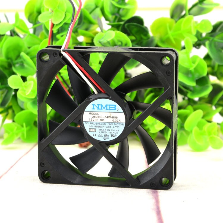 70mm Cooling Fan 7cm  NMB 2806GL-04W-B59 7015 70X70X15MM DC 12V 0.30A 7015 Dual Ball Bearing
