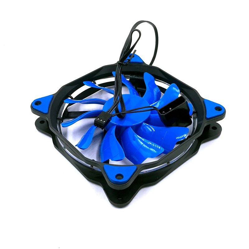 AAB Cooling Super Silent Fan 12 Blue LED - 120mm Ventilateur pour Boîtier PC  Silencieux et Efficace avec 4 Pads Anti Vibrations et LED Bleues, 12V, Ventilation PC, 12cm, Ventilo PC