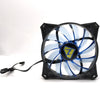 12025 Transparent Light-Emitting 12v 15 Blue Lights Computer Shadow Chassis Wind Fan