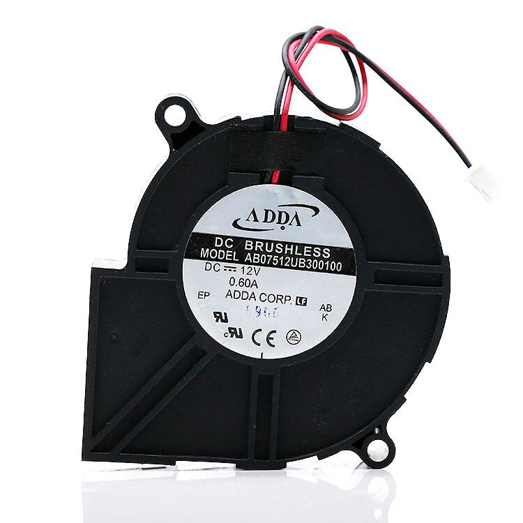 ADDA ab07512ub300100 7530 12V 0.60a large volume turbine cooling fan