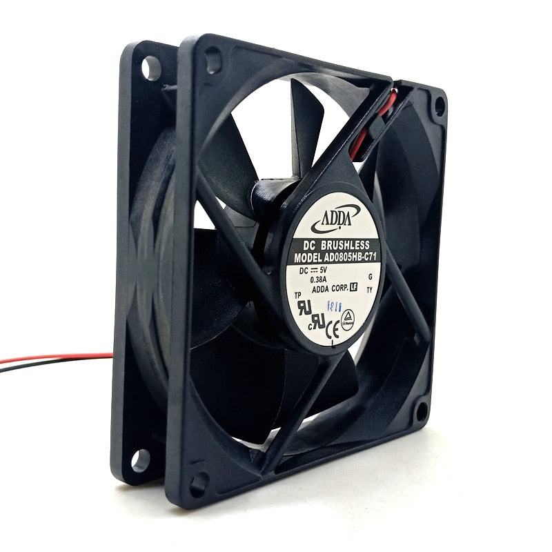 5V fan AD0805HB-C71 80mm fan 8020 silent fan 8cm computer USB industrial control fan
