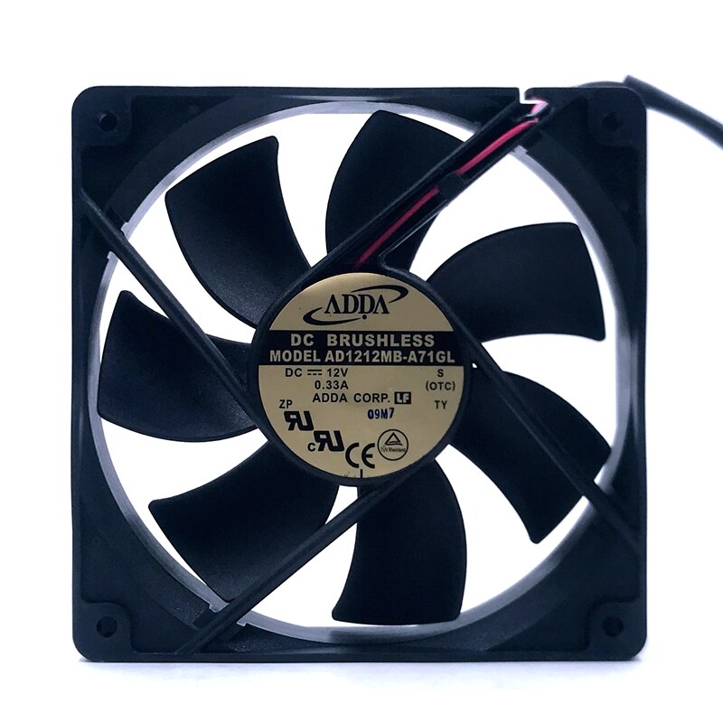 ADDA AD1212MB-A71GL 120mm cooling fan 12V 0.33A 2050RPM axial fan