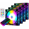 120mm RGB cooling fan Adjust LED Fan Speed quiet colorful computer case For water chestnut chassis