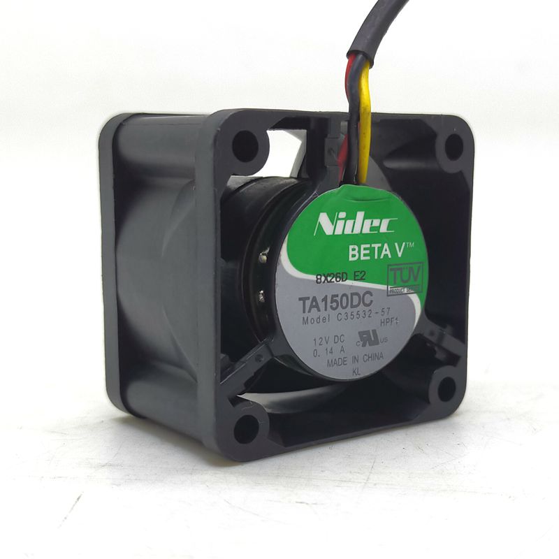 Nidec 4028 12V dual ball bearing For 1U Server Fan C35532-57 4CM Excess Tone 0.14A cooling fan