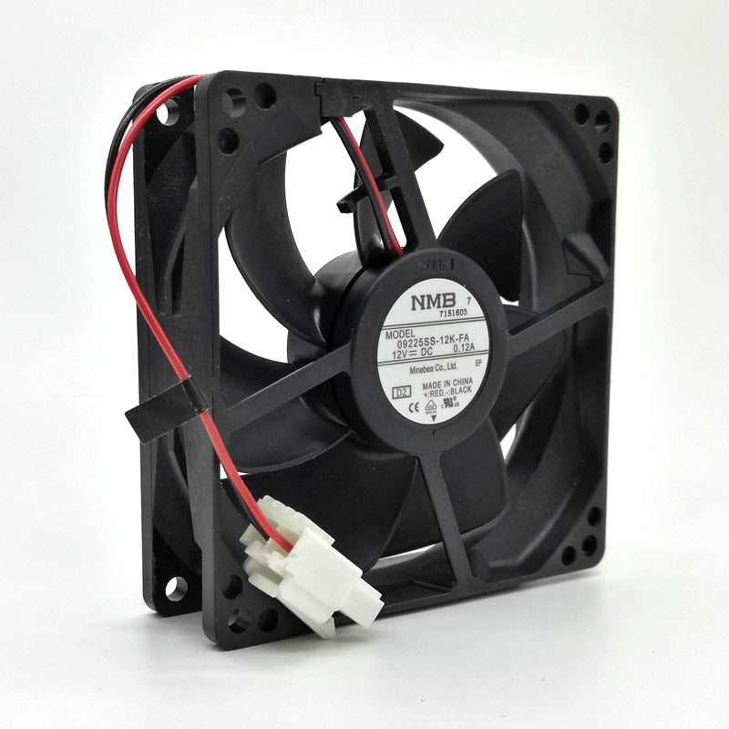 waterproof fan 12V NMB 9025 Refrigerator Fan 09225SS-12K-FA 9cm Computer Cabinet Power Fan