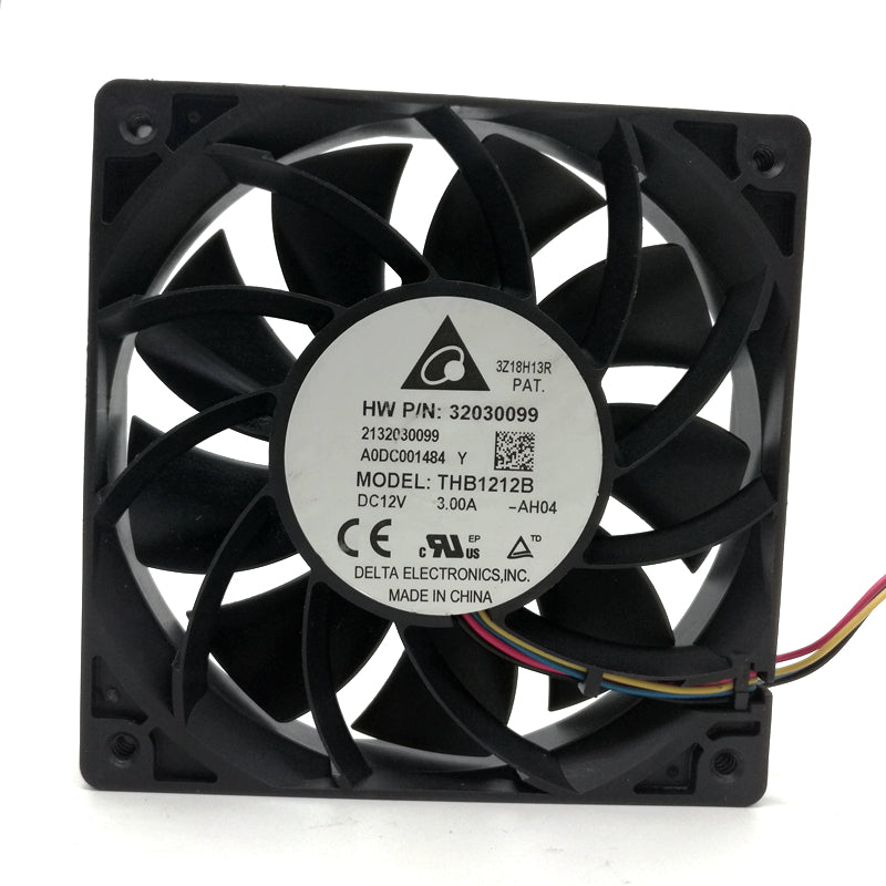 THB1212B  Delta 12CM 12025 high- speed winds of fan 12V 3A Dual ball 120*120*25mm