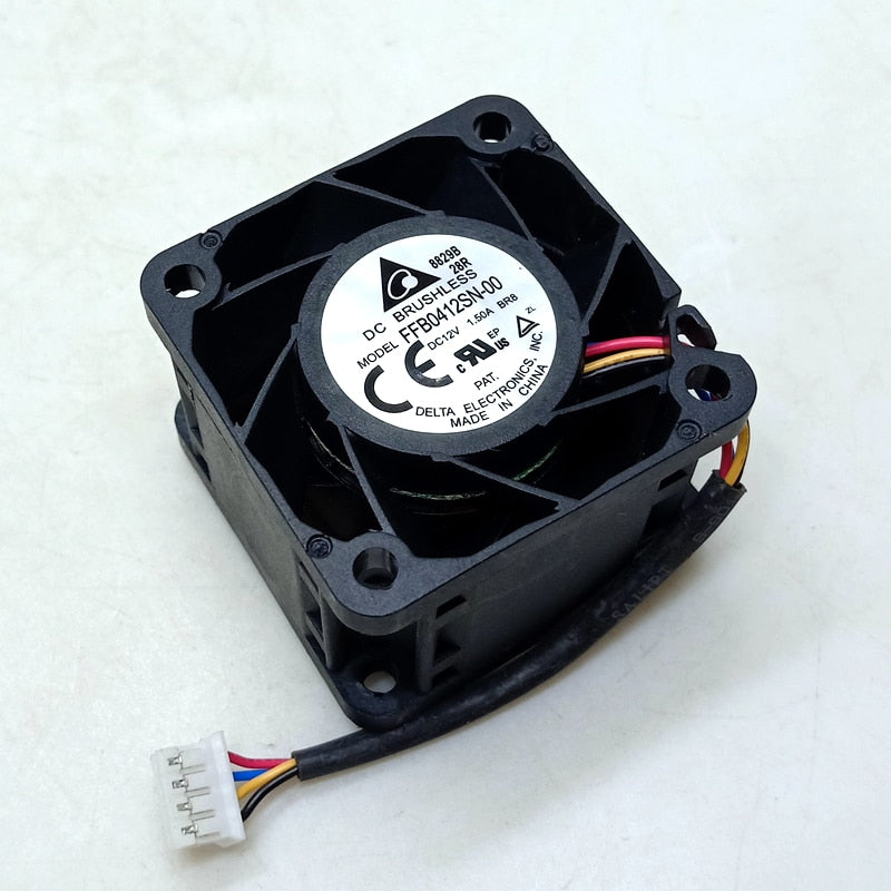 10pcs Miner Power Supply Fan DELTA FFB0412SN-00 4cm 4028 40mm 12V 1.50A 4-wire High Volume Booster Fan Power Cooling