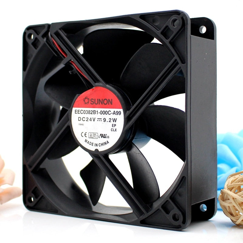 Sunon EEC0382B1-000C-A99 EEC0382B1-0000-A99 12038 24V chassis cooling fan 9.2W
