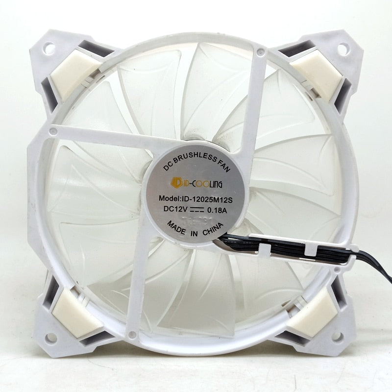 120mm led cooling fan 12cm 4Pin PWM temperature controlled RGB fan led chassis cooling fan 120X25MM