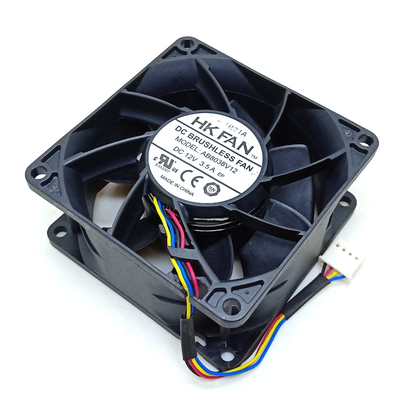 AB8038V12  8038 fan 80*38mm DC 12V 8cm 4-wire 3.5A powerful violent cooling fan