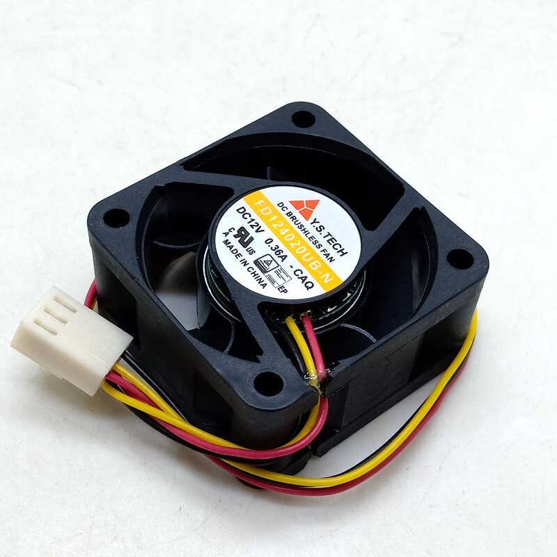 10pcs 40mm Cooling Fan   Y.S Tech FD124020UB-N 4020 12v 0.36a 3wire Cooling Fan 40x40x20mm