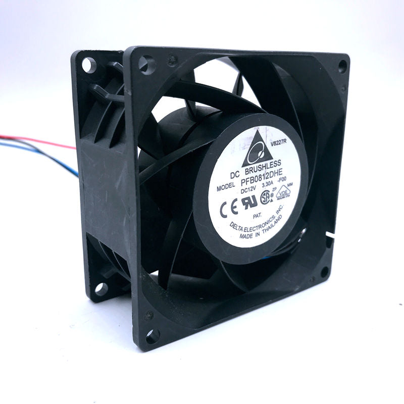 delta PFB0812DHE DC 12V 3.3A 8CM high speed automotive supercharger conversion cooling fan