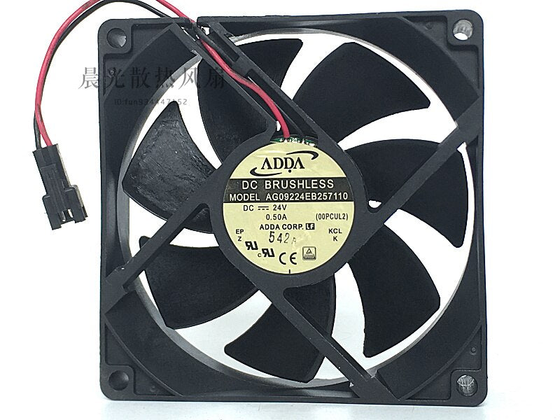 ADDA AG09224EB257110 9CM 24V 0.50A 9025 Dual Ball Inverter Server Cooling Fan