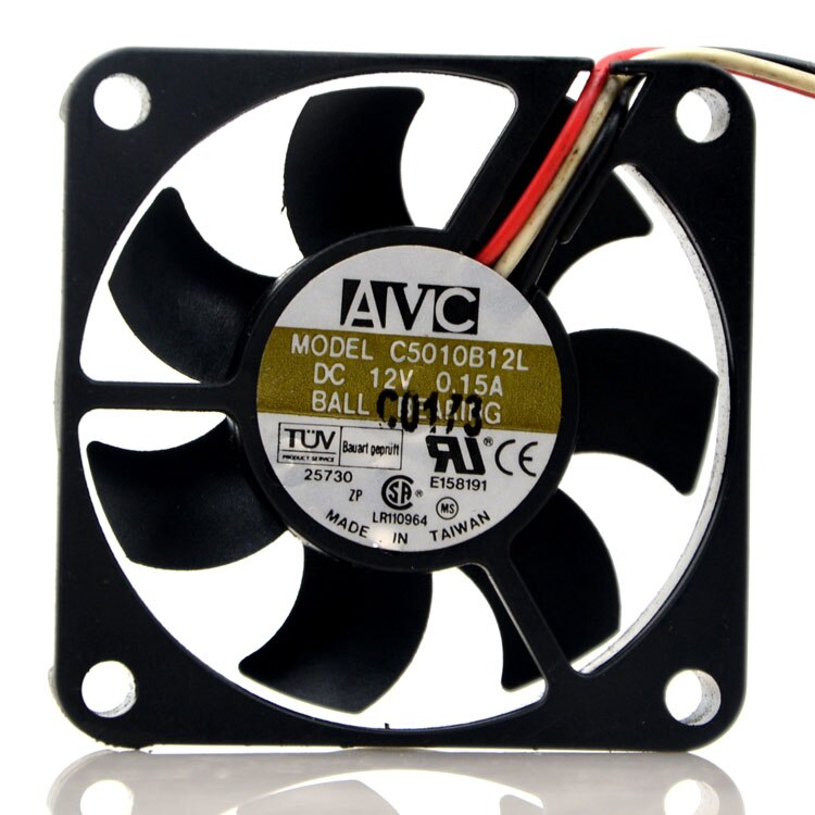 AVC C5010B12L 5010 12V CPU 5CM Cooling Fan