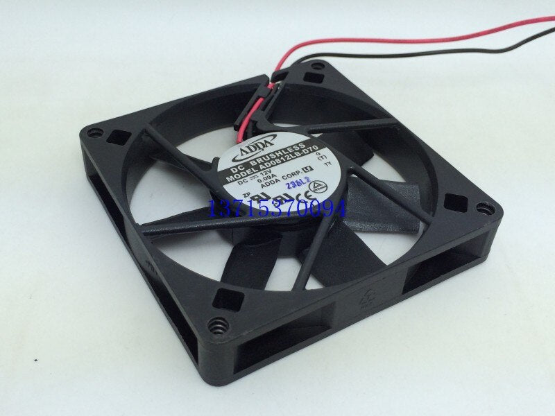 ADDA AD0812LB-D70 Dual Ball Bearing 8015 DC12V 0.09A Silent Power Supply Fan
