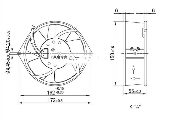 1pcs Orginal W2S130-AA03-01 Elevator Accessories Power V3F Inverter Fan V3F25