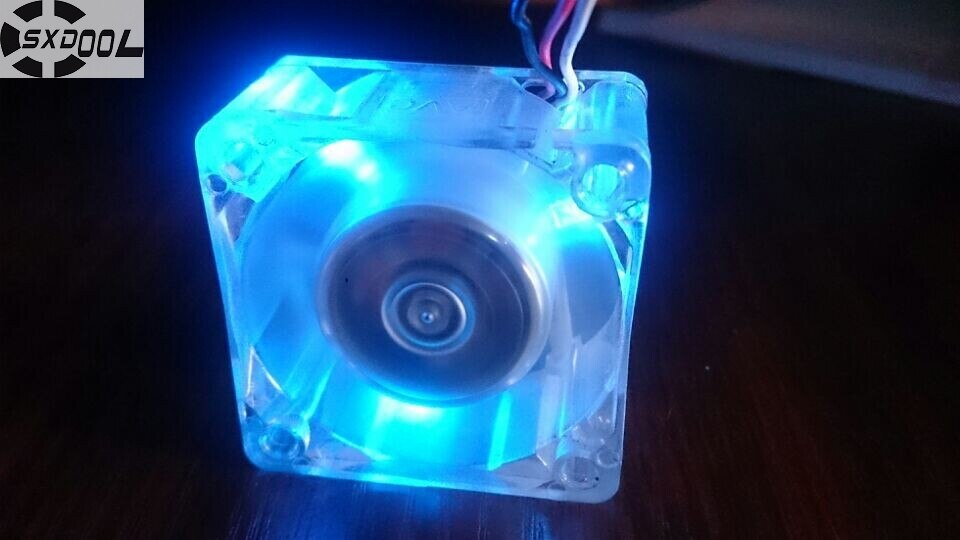 SXDOOL Computer LED Light Cooling Fan DASA0420R2M -001 P/N E43121-001 4cm 40mm DC 12V 0.15A 40*40*20mm