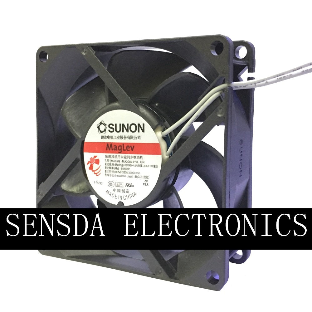 80mm AC Cooling Fan    Sunon MA2082-HVL.GN 8025 AC 220V/240V AC Blower 3200RPM