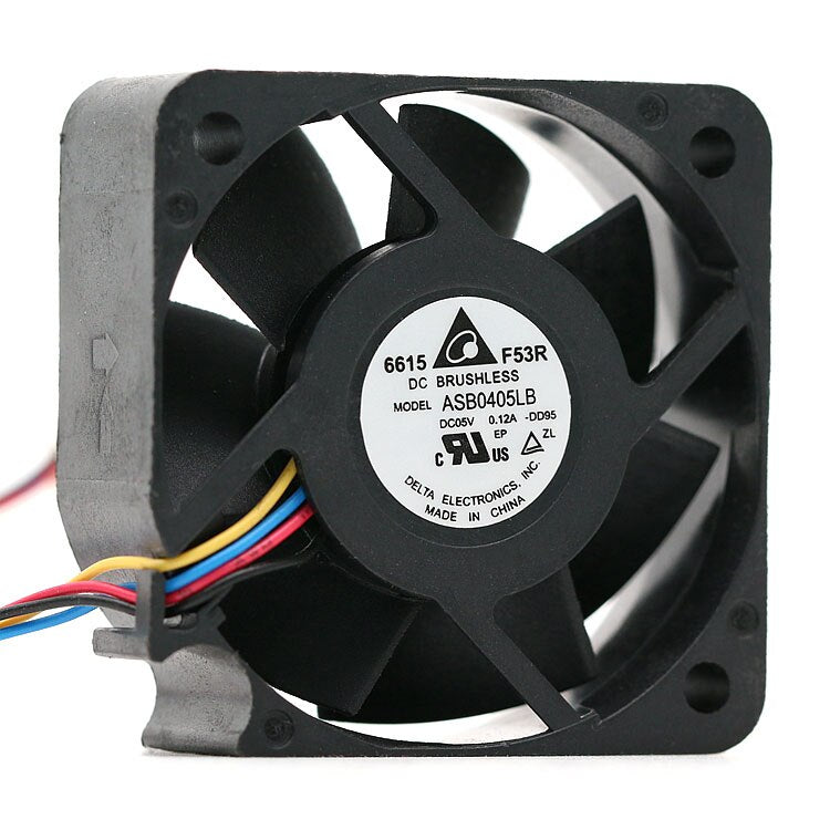 Delta ASB0405LB DC 5V 0.12A 40x40x15mm Server Square Cooling Fan Pwm 4-Pin
