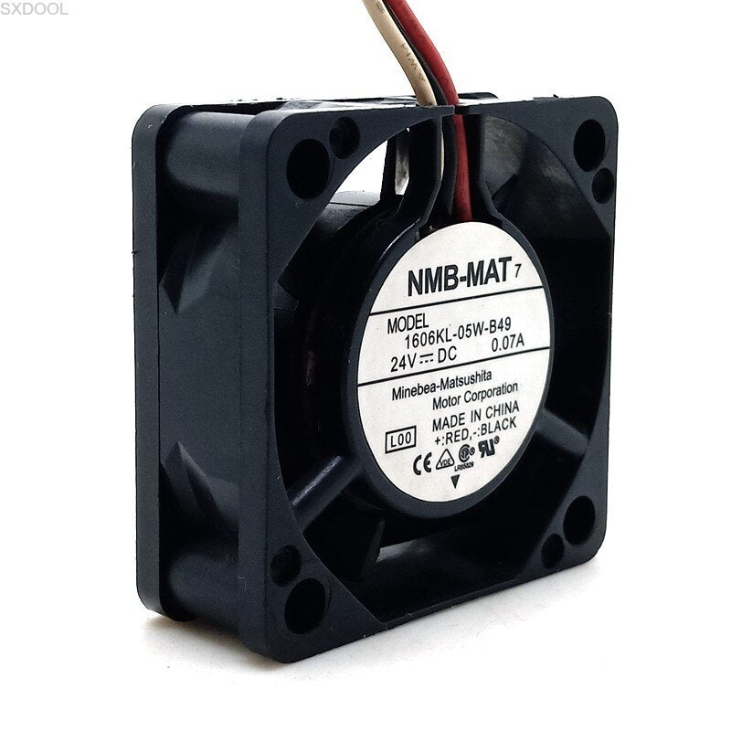 10pcs 1606KL-05W-B49  NMB 4cm 4015 24V Inverter CNC Machine Fan Dual Ball Alarm Cooling Fan