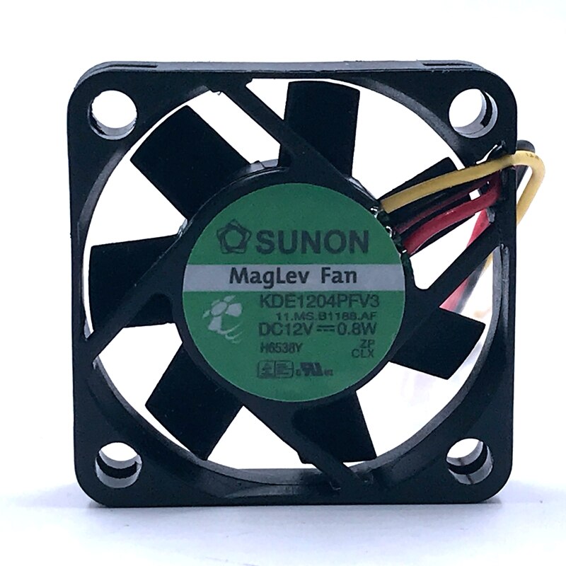 10pcs Maglev Fan   Sunon KDE1204PFV3 40mm 4CM 4010 DC 12V 0.8W 3-Pin 11.MS.B1188.AF 3500RPM Cooling Fan