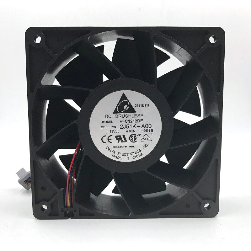2J51K-A00 Computer Water Cooling Fan  Delta PFC1212DE 12038 12V 12CM Strong Breeze Big Air Volume Violent Fan